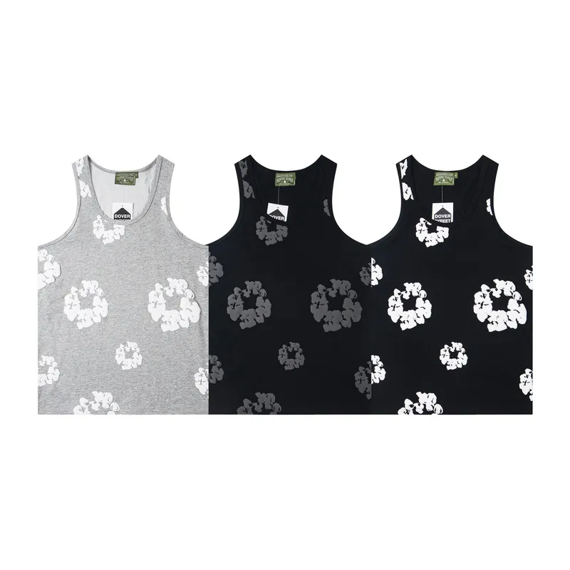 D303# P96 DENIM TEARS foam kapok sleeveless vest S-XL